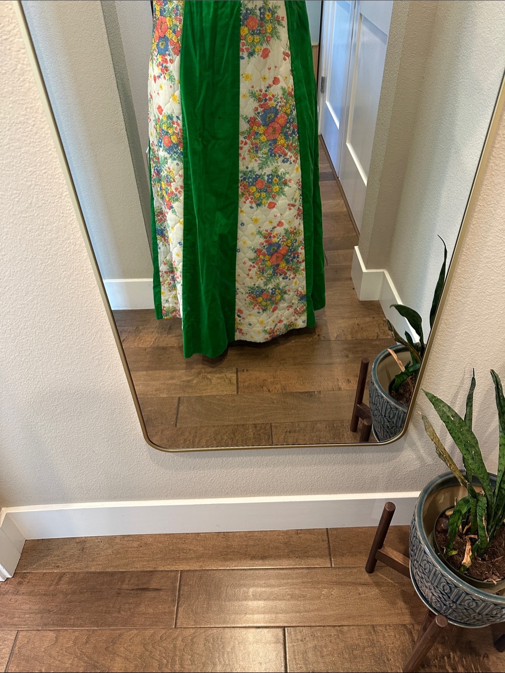 Vintage Chessa Davis Quilted Floral Skirt - Picture 6 of 7